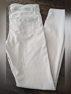 Massimo Dutti Women's Light Cream Skinny Jeans - US6